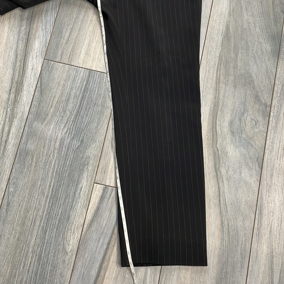 ***High Rise Black Red Pinstripe Pants size 4P - Picture 8 of 14